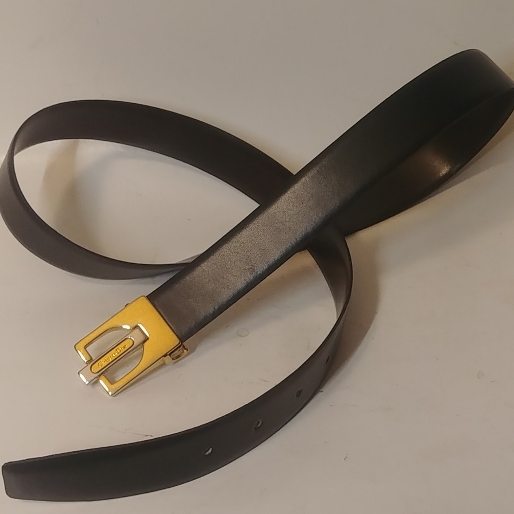 reversible 38 Christian Dior black brown leather - Picture 5 of 5